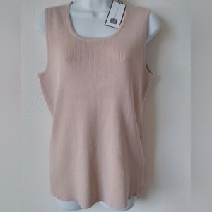 Gable & Gage Ribbed Knit Scoop Neck Tank